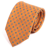Gold Mini Floral IMS Motif Tie - Tie Doctor